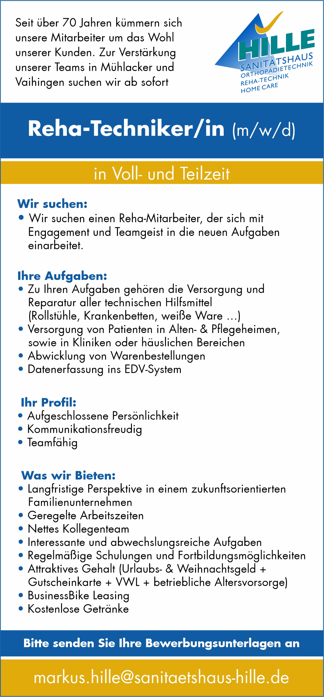 Stellenangebot - Verwaltungskraft